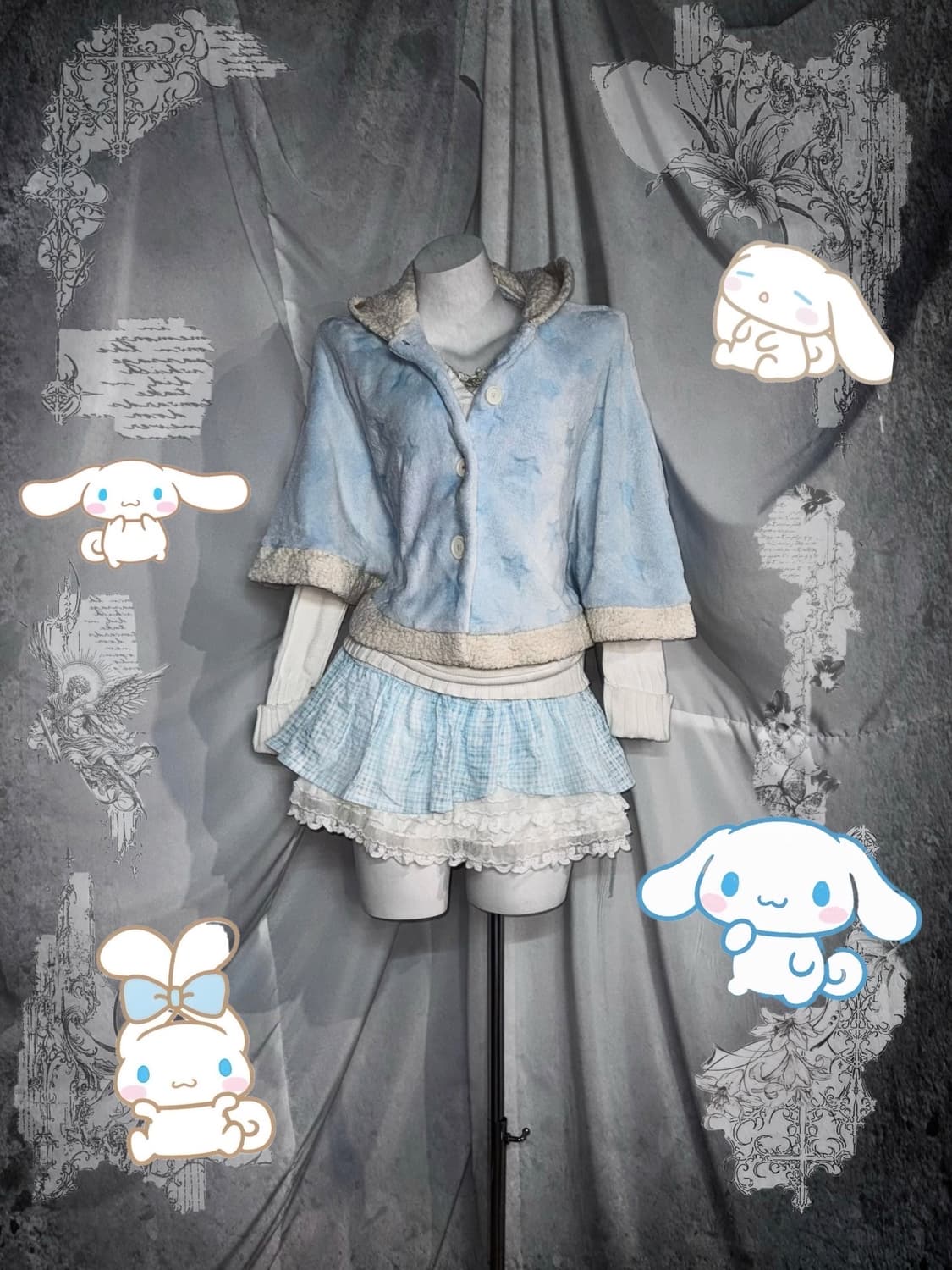 리즈리사 시나모롤 러블리 히메 갸루 코디세트 상품이미지1