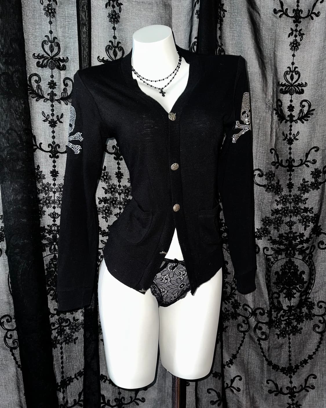 Skull Punk Cardiga 상품이미지1