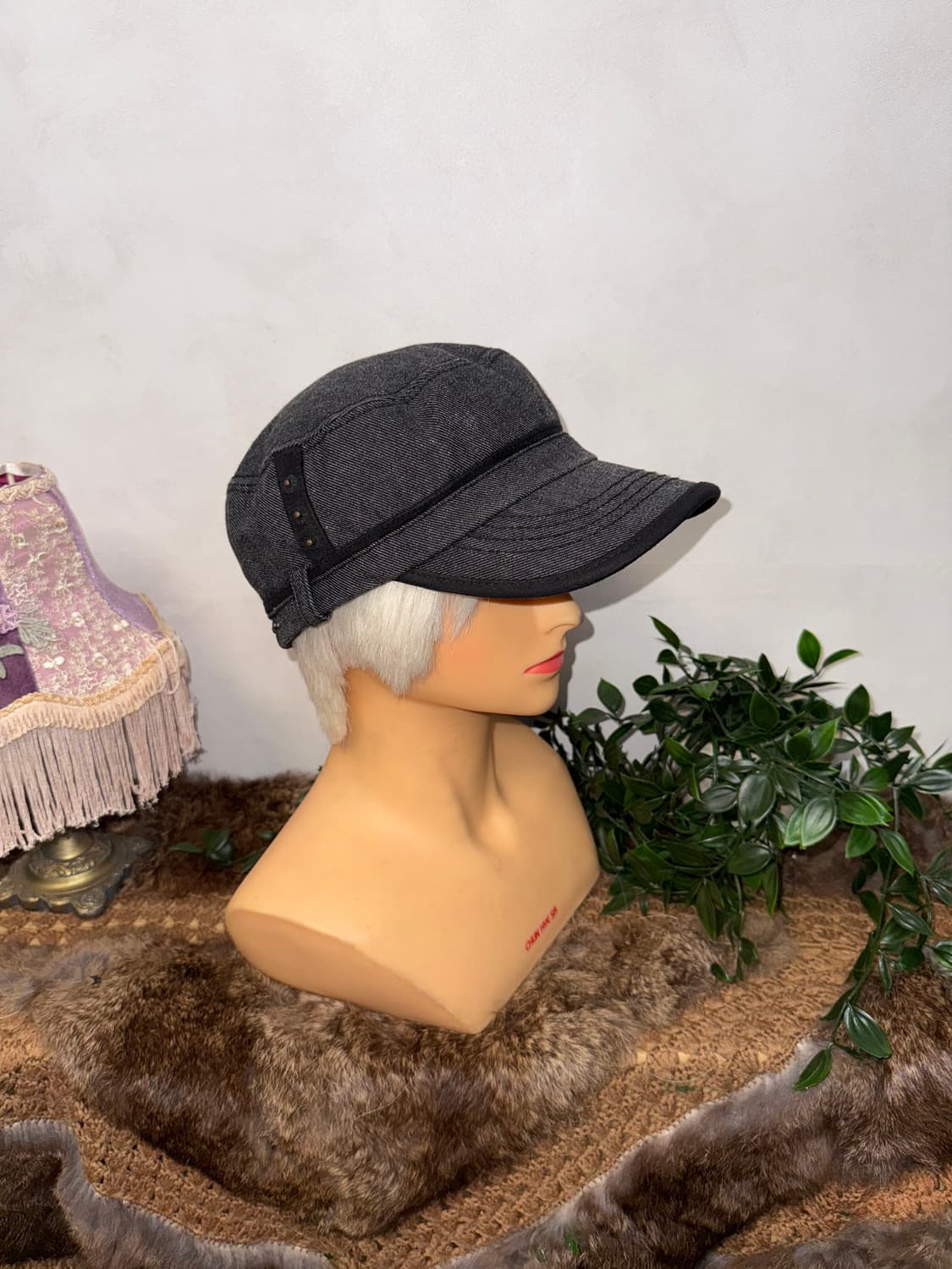 Buckaroo charcoal logo military cap 상품이미지4