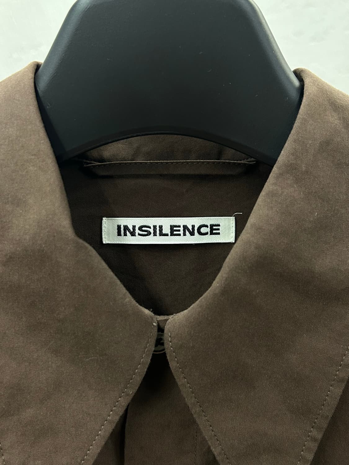 INSILENCE 인사일런스 고급 브라운 셔츠 상품이미지5