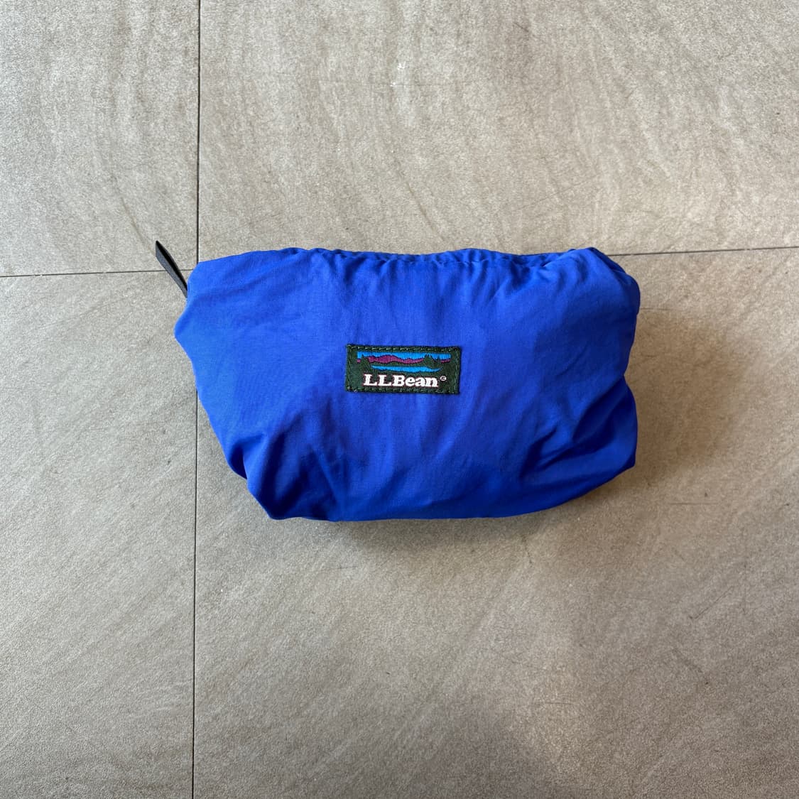 90s L.L.bean 90년대 미국 생산 엘엘빈 블루 패커블 바람막이 상품이미지2
