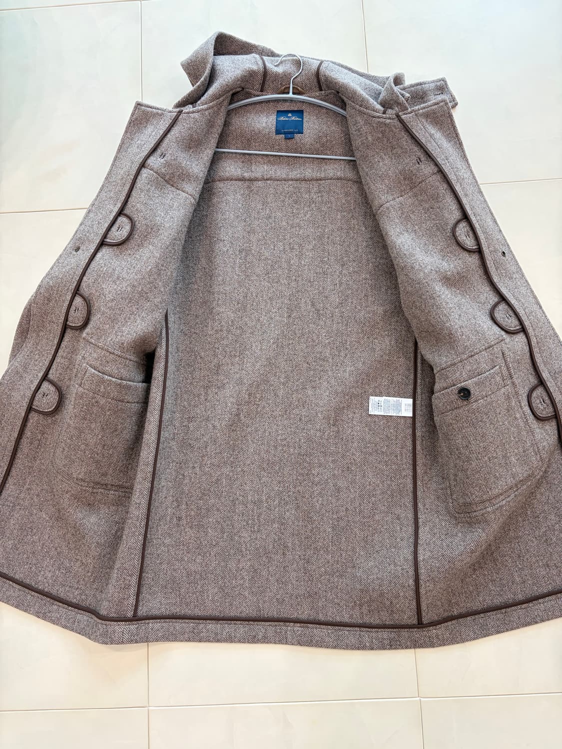 브룩스브라더스 울 헤링본 더플코트 L(100-105) 상품이미지6