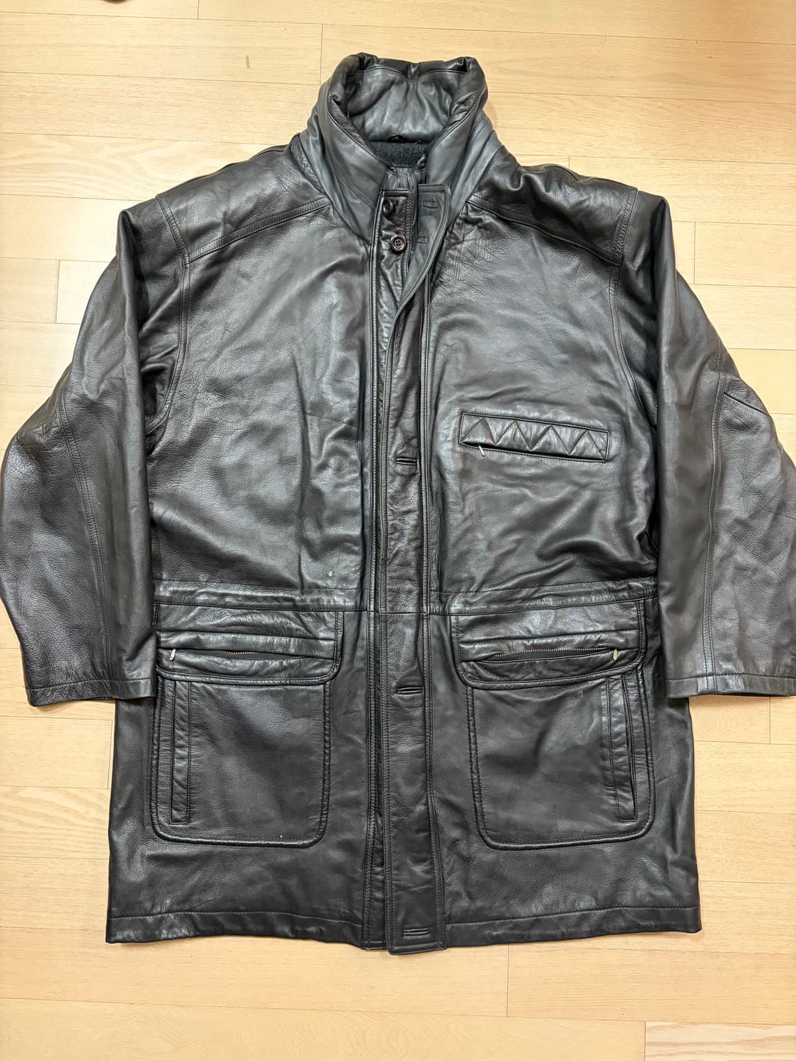 [XL] 빈티지 양가죽코트 made in korea 상품이미지1