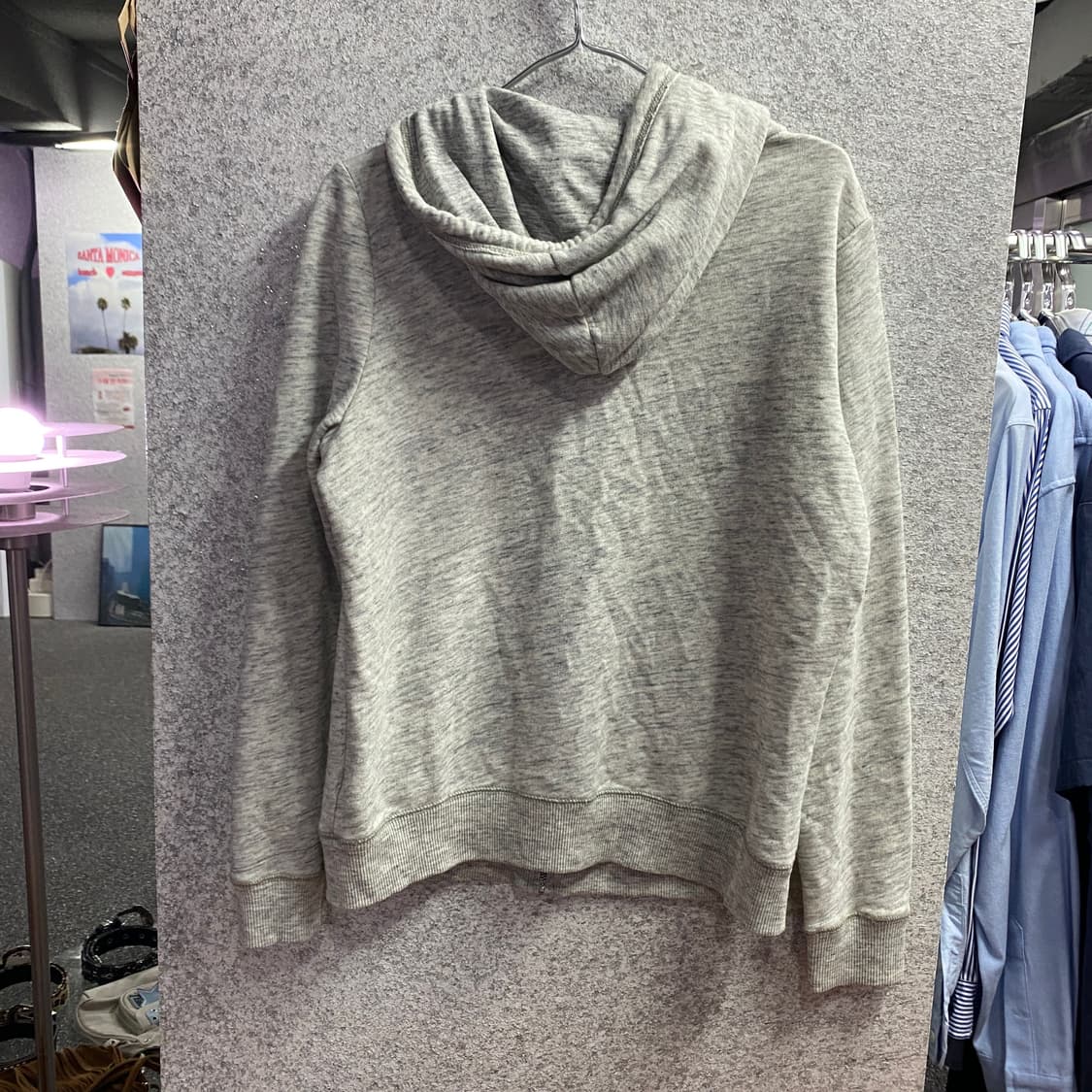 홀리스터 빅로고 멜란지 그레이 후드집업 B3415 상품이미지4