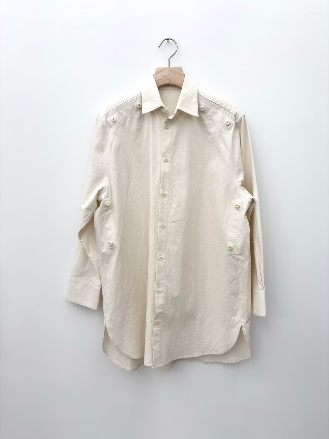 THE TYPESETTER SHIRT IVORY/STONE 상품이미지3
