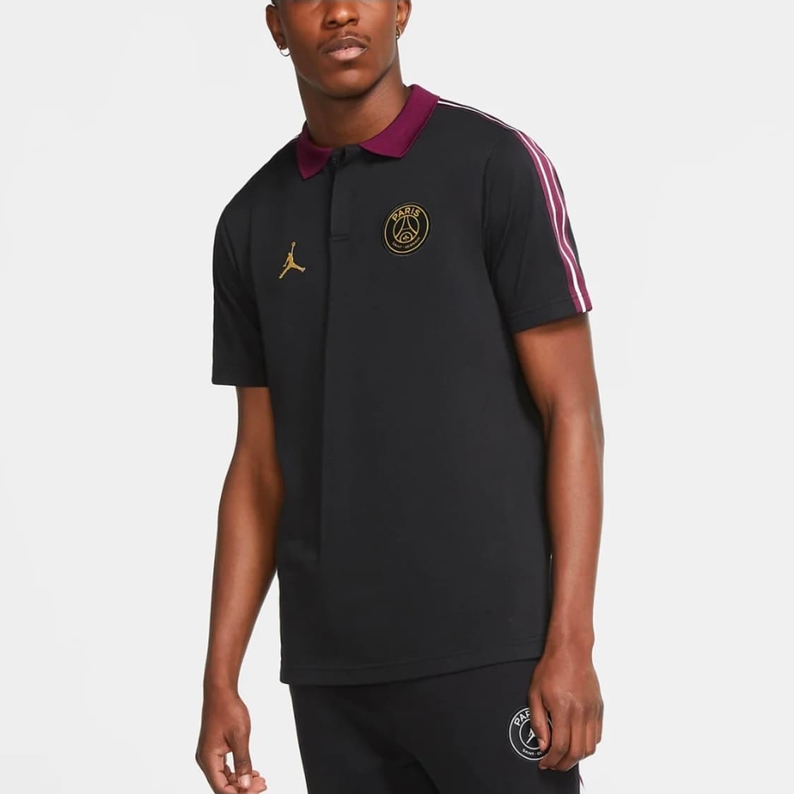 조던 x 파리생제르맹 라펠 폴로 카라넥 반팔티셔츠 XL 상품이미지2