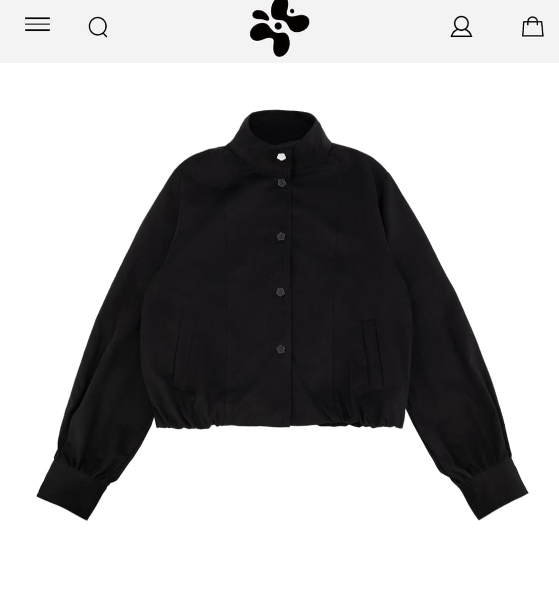 나이엔 하이넥 버튼 포인트 점퍼 상품이미지3