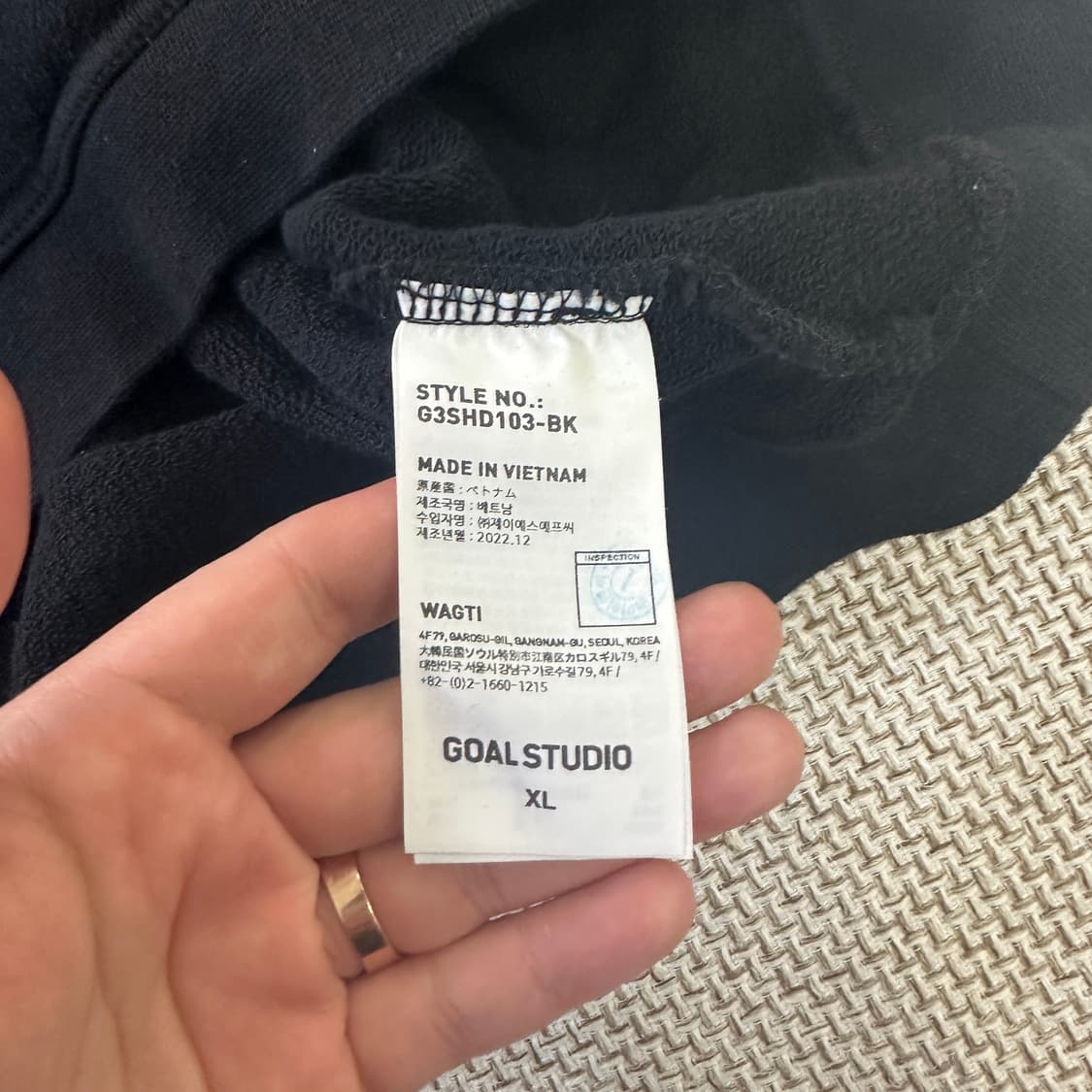 XL 골스스튜디오 캥거루 주머니 후드 0421D 상품이미지3