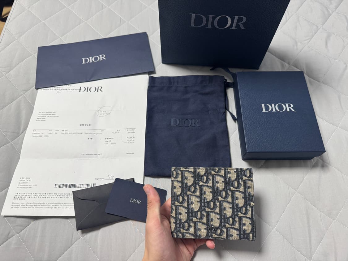 디올 오블리크 반지갑 상품이미지1