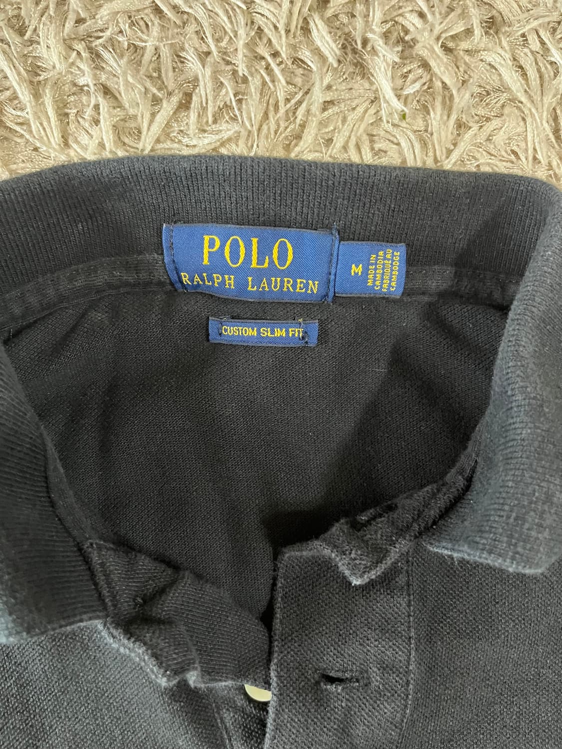 폴로 랄프로렌 블랙 반팔 폴로셔츠 M 상품이미지2