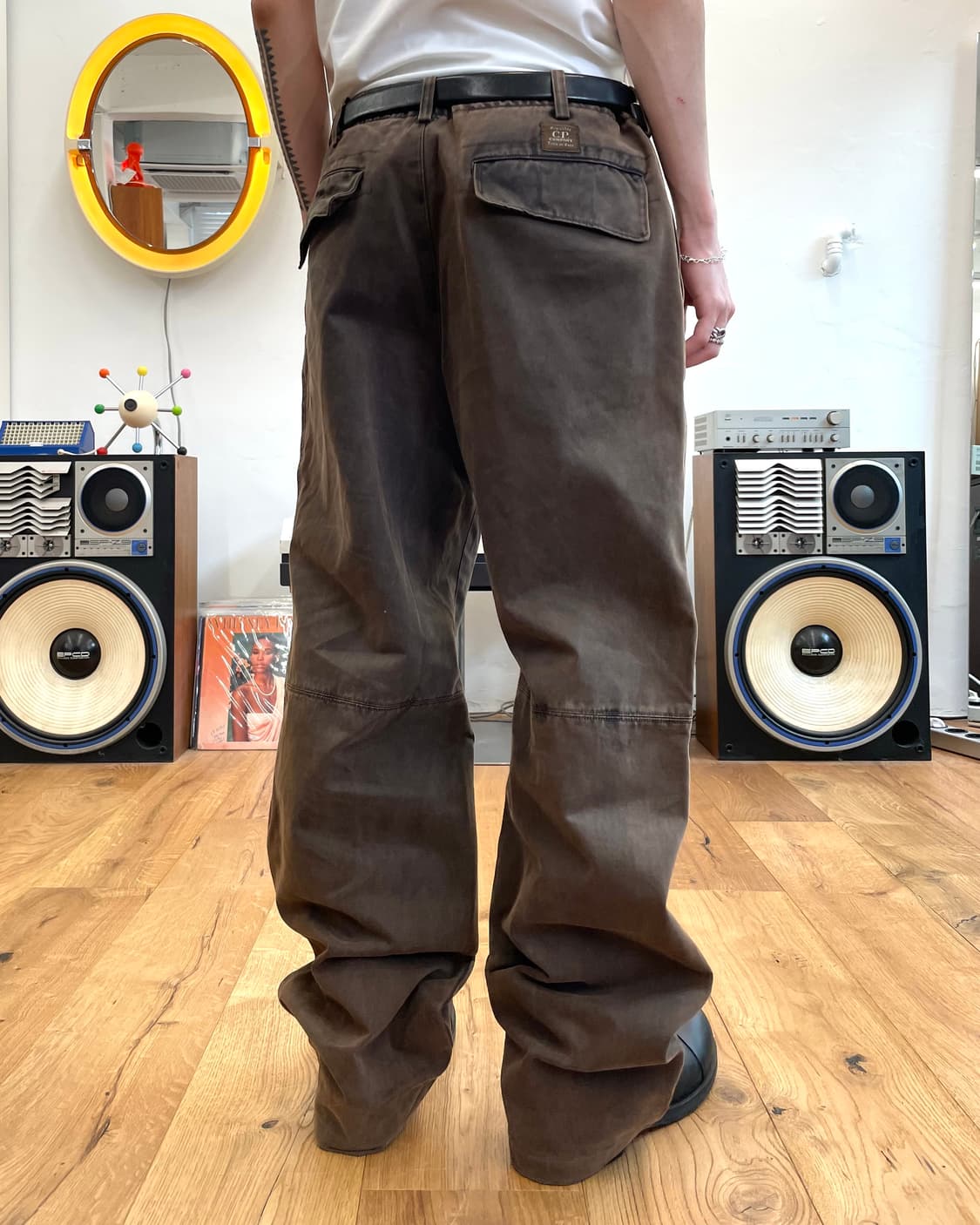 [34] CP컴퍼니 워시드 코튼 더블니 팬츠 상품이미지2