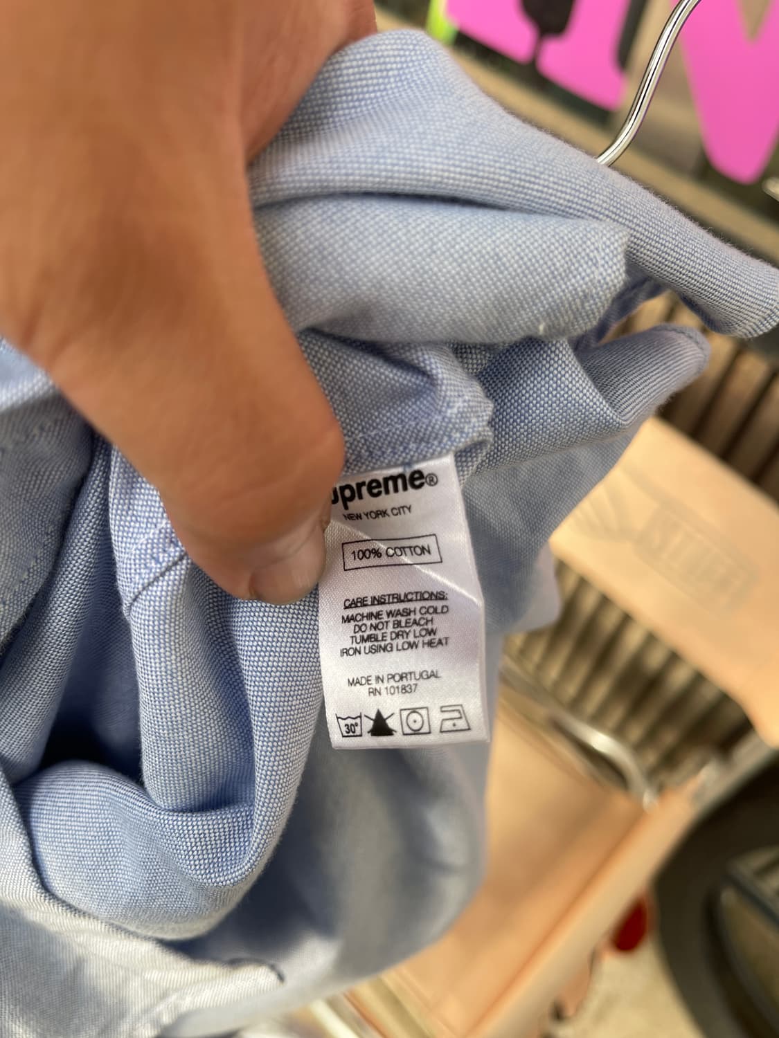 18ss 슈프림 옥스포드셔츠 M size 상품이미지4