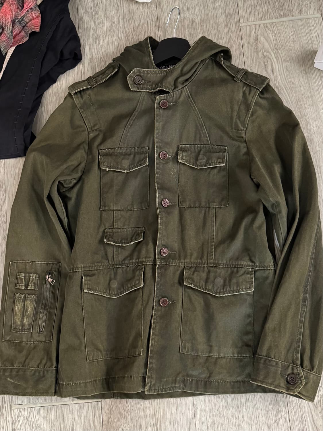 닐바렛 밀리터리 후드 자켓 상품이미지8