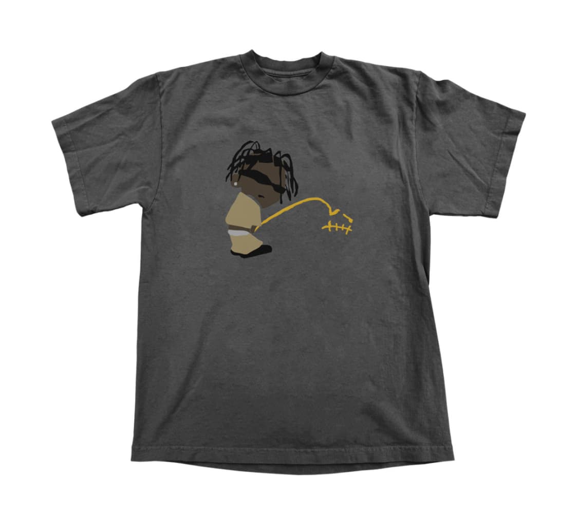 트래비스 스캇 로데오 x CPFM 트랙 8 티셔츠 블랙 상품이미지1