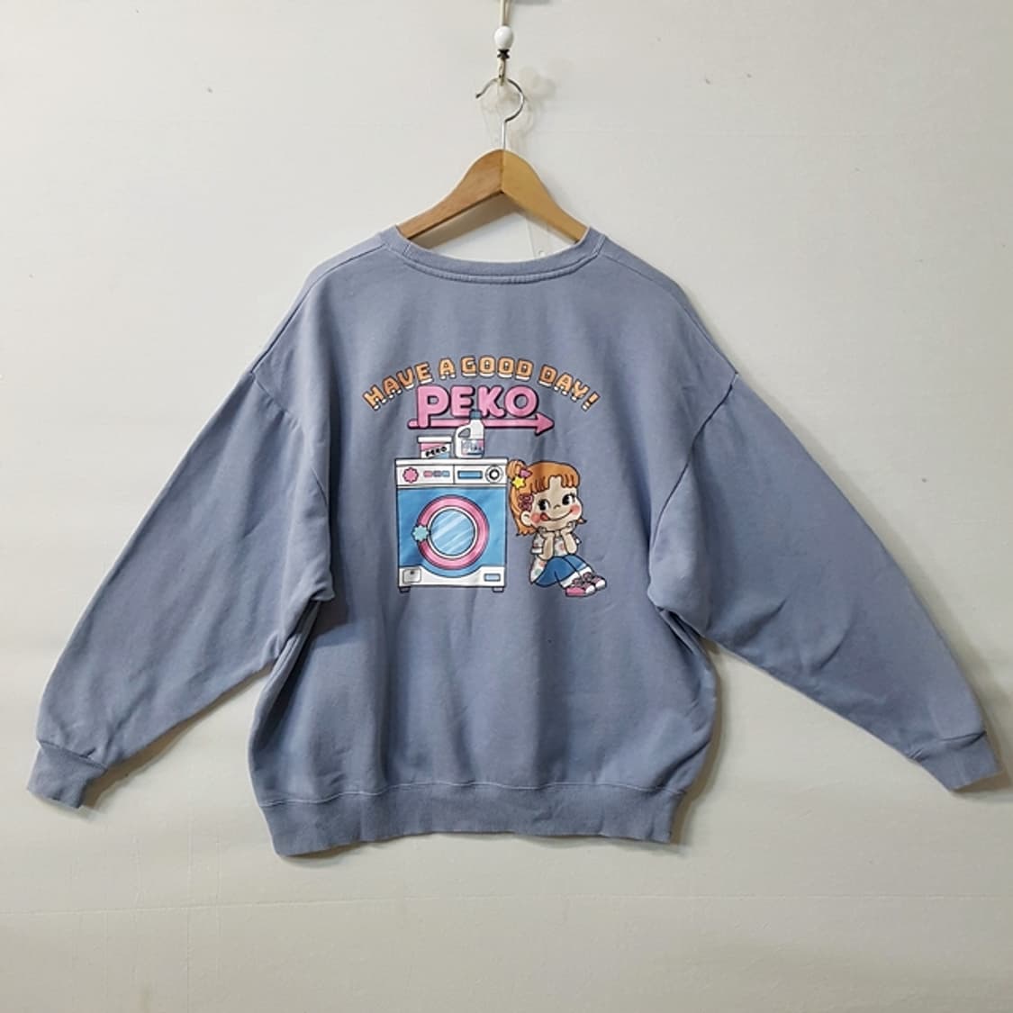 peko 페코짱 맨투맨 티셔츠 퍼플 상품이미지5