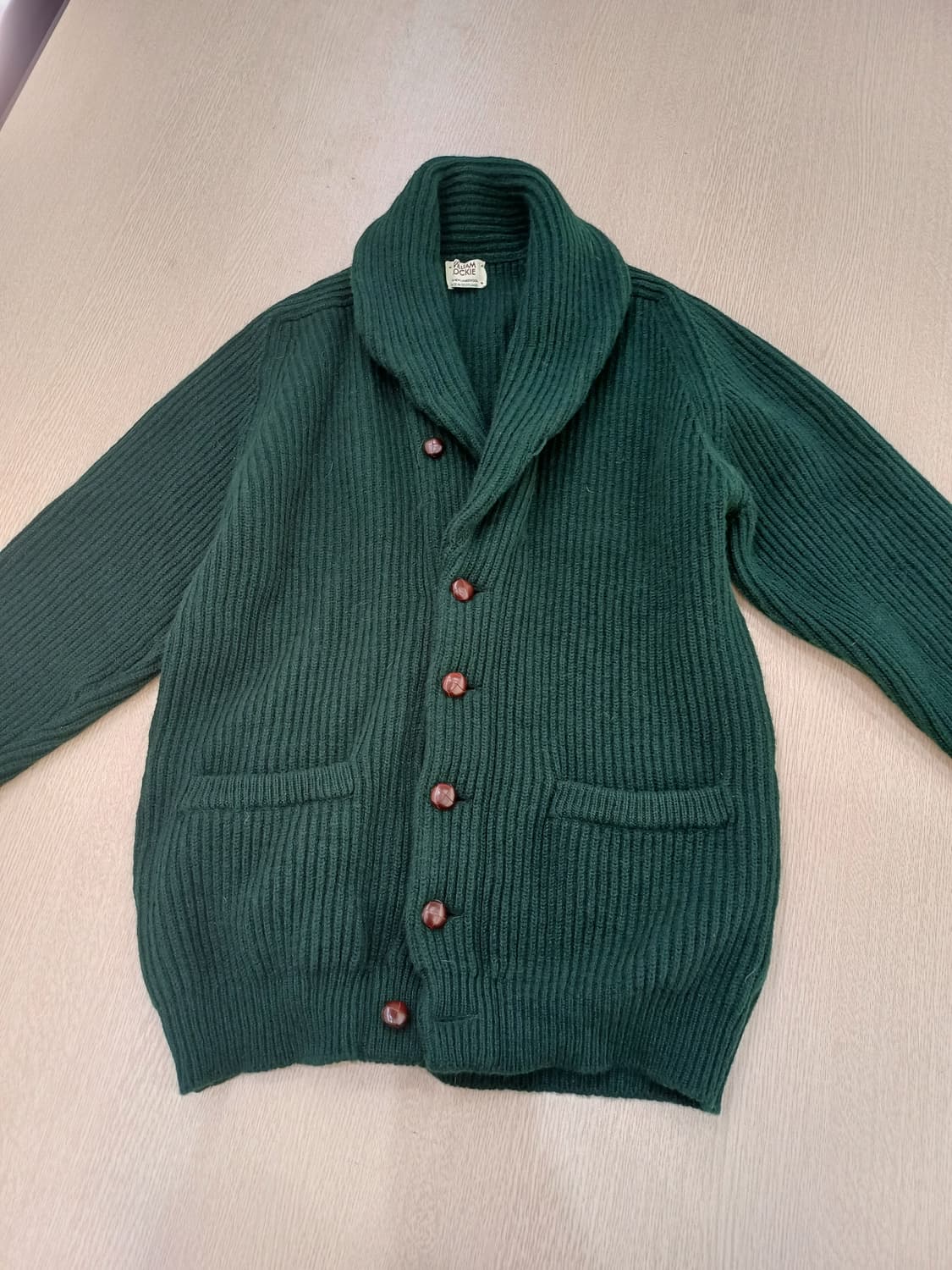 윌리엄 로키 타탄그린 숄 카디건 새상품 컨디션 상품이미지2