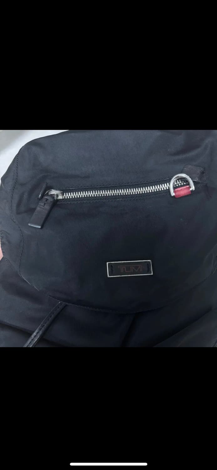 TUMI 투미 블랙 나일론 레더 믹스 백팩 상품이미지2