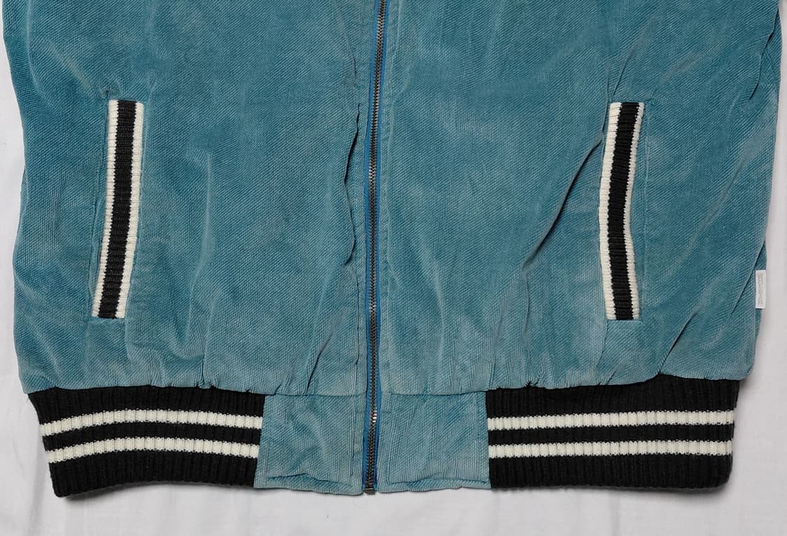 [M] 90s Woolrich x 골드윈 재팬 코듀로이 퀼팅 블루종 상품이미지4