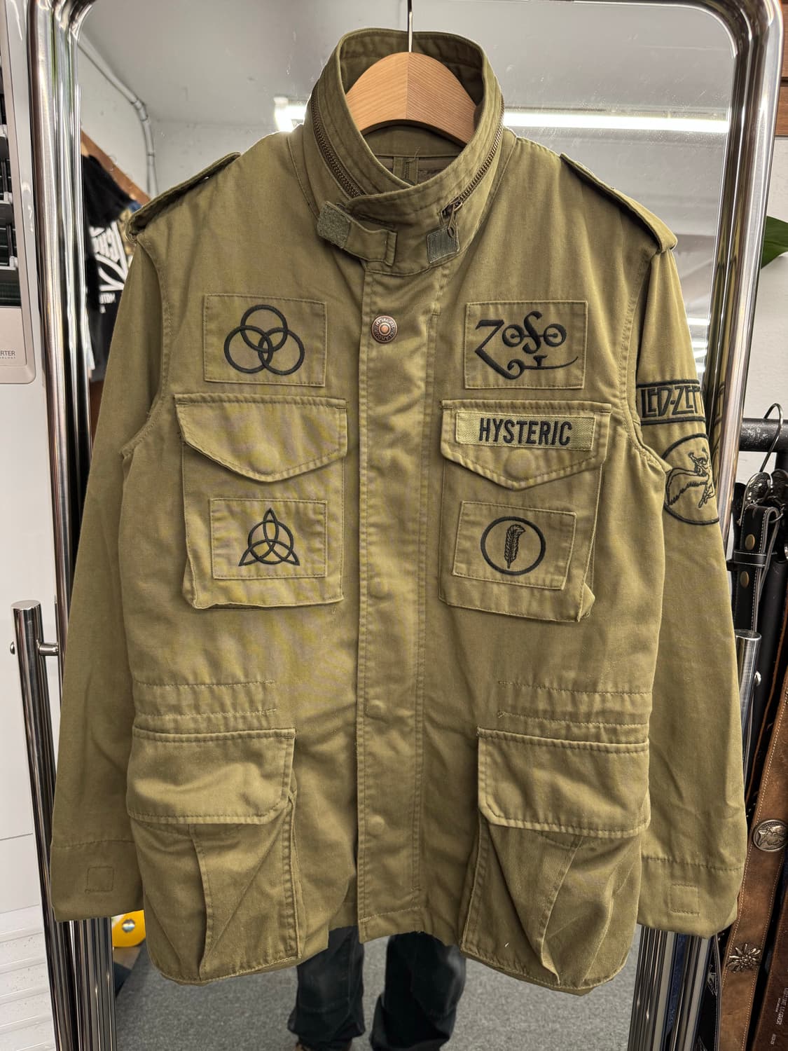 00’s 히스테릭 글래머X레드 제플린 M-65 밀리터리 자켓 상품이미지1