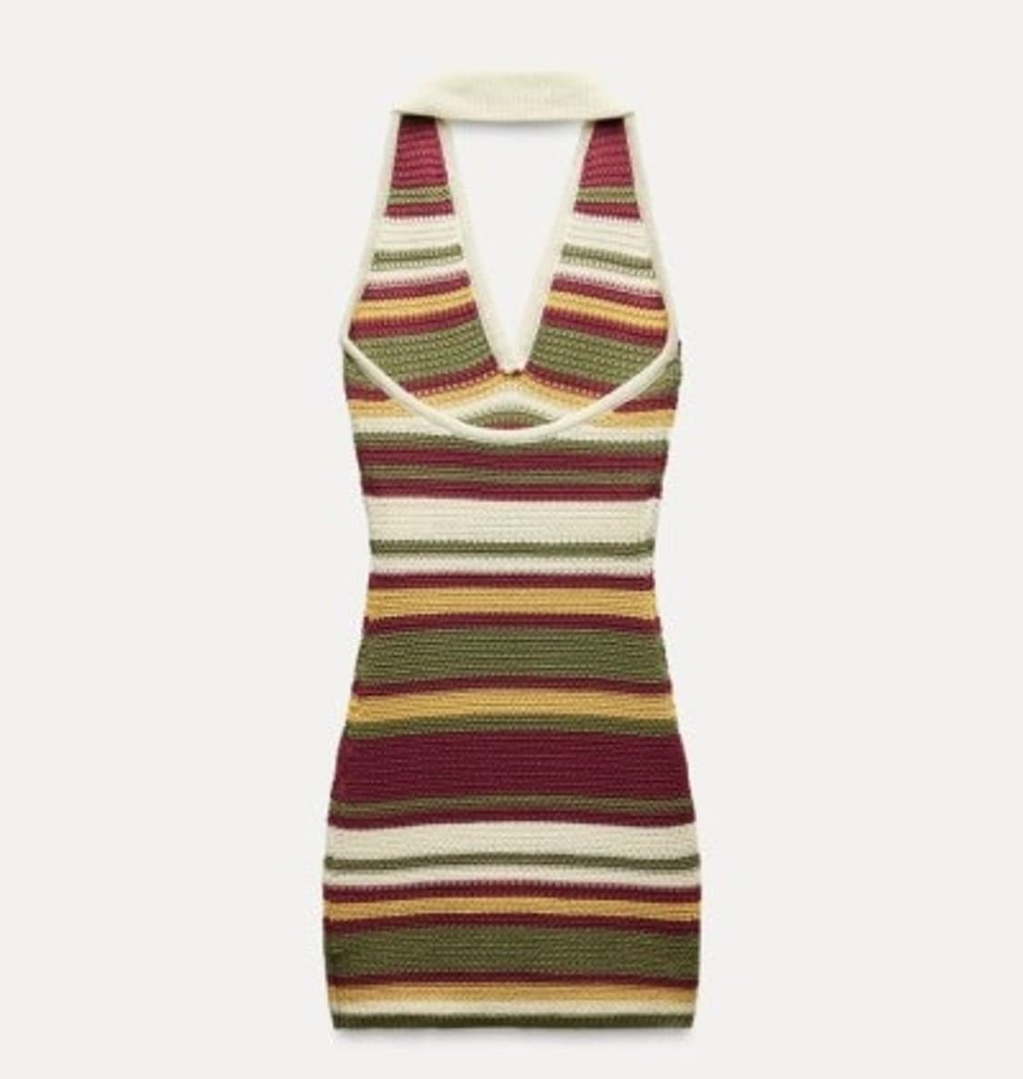 자라 크로셰 홀터 원피스 휴양지 홀터넥 니트원피스 미니원피스 상품이미지1