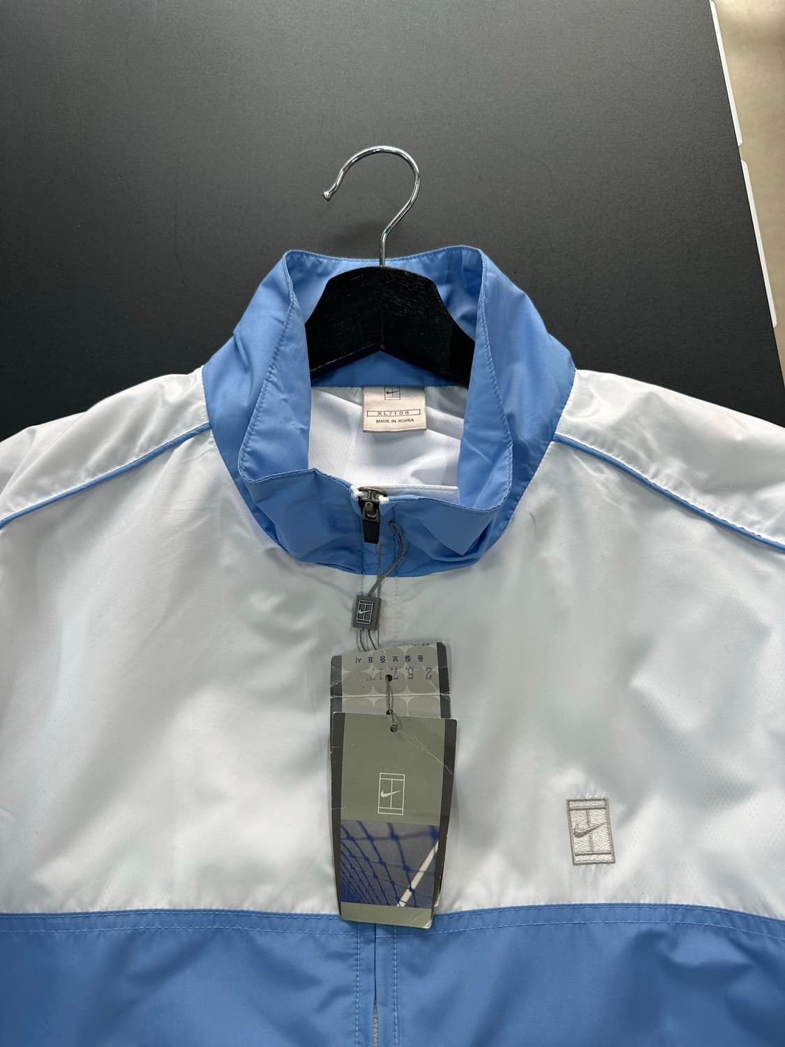 나이키 올드스쿨 스포티 윈드브레이커자켓 화이트소라 데드스탁 상품이미지7