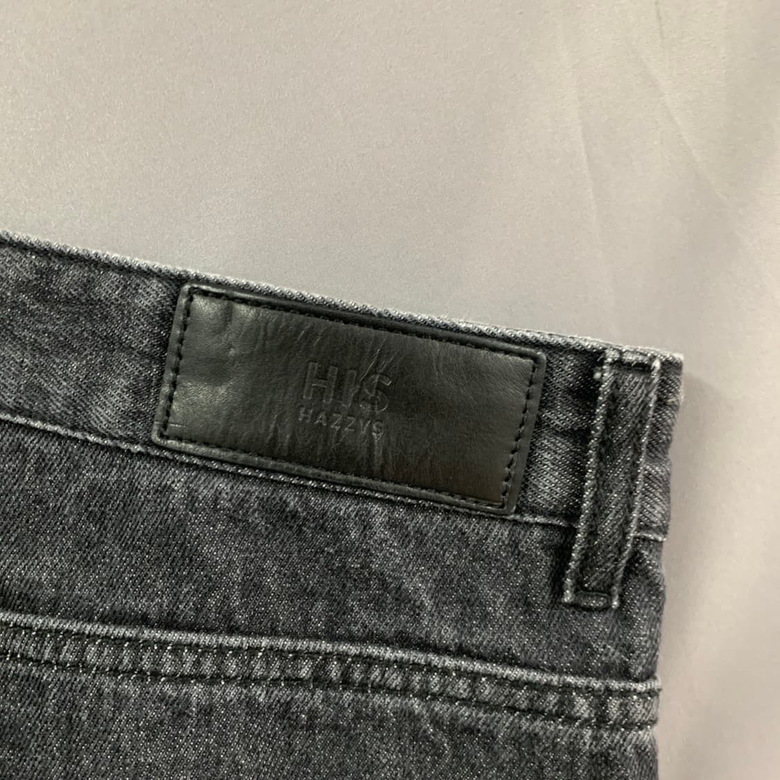 M HIS 헤지스 일자 흑청 데님 청바지 상품이미지4
