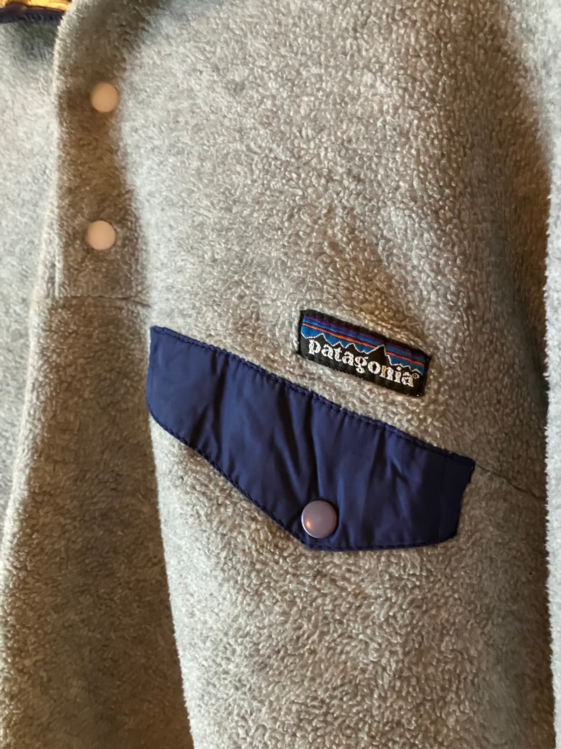 빈티지 파나고니아 신칠라 플리스 스냅티 상품이미지3