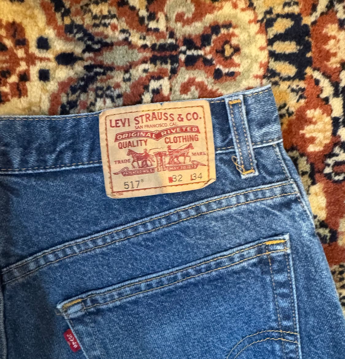 빈티지 리바이스 부츠컷 데님 517 "32" (438) 상품이미지3