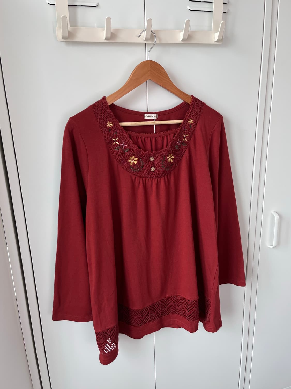 Noannu 하구미 꽃 자수 미니 원피스 상품이미지6