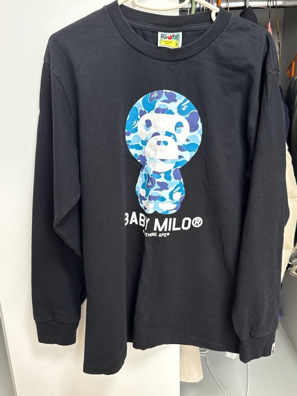 베이프 ABC 카모 베이비 마일로 롱슬리브 상품이미지1