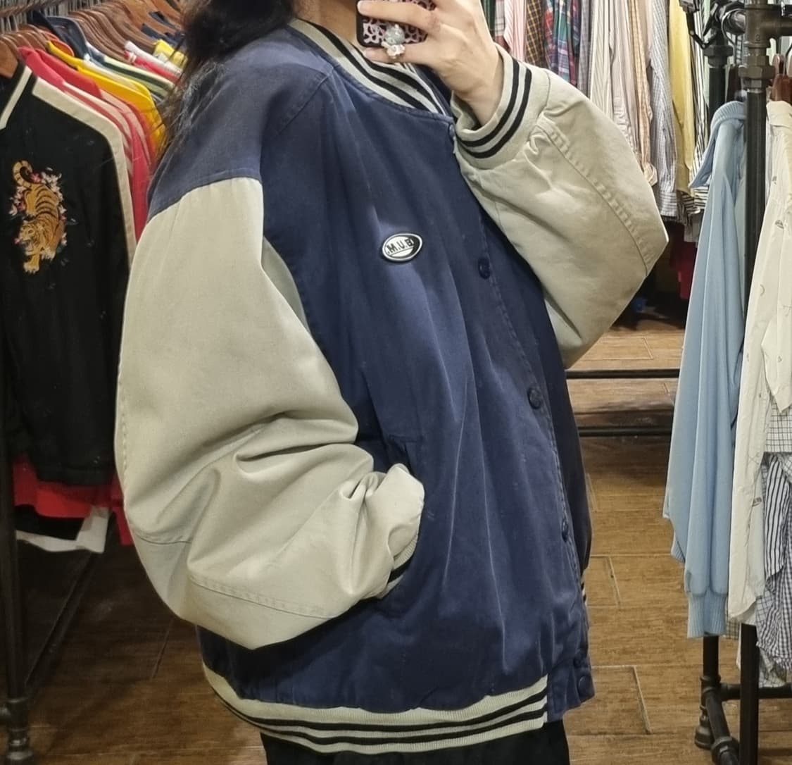 [Hi] vtg 빈티지 데님 바시티 자켓 네이비 상품이미지2