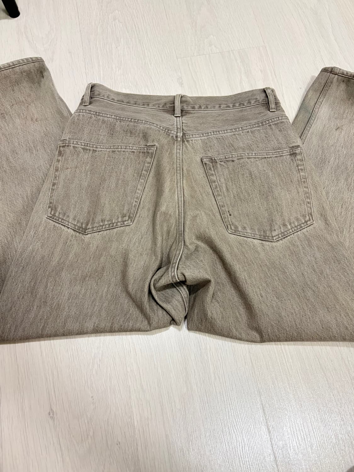 오라리 모카 브라운 와이드 데님 30 상품이미지4