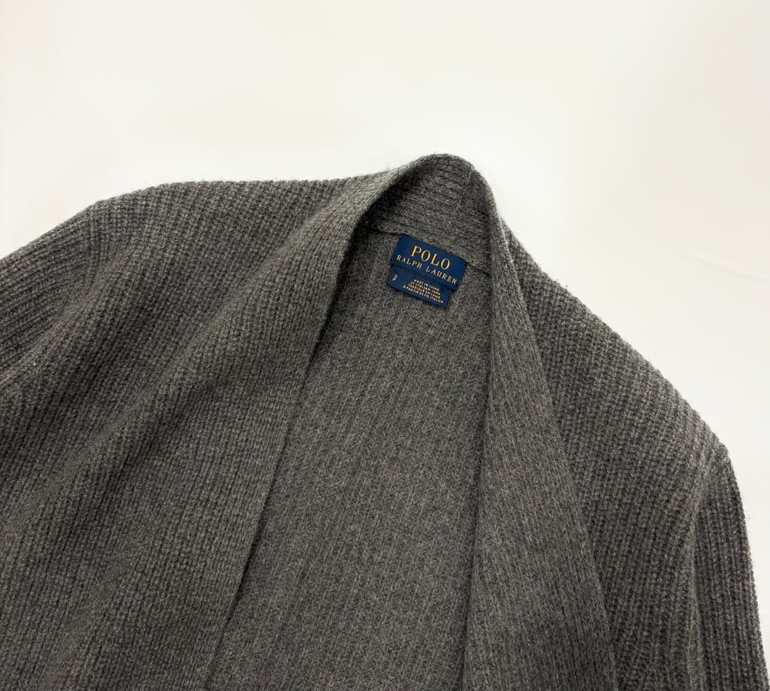 Polo 폴로랄프로렌 신형 차콜 롱 가디건 상품이미지3