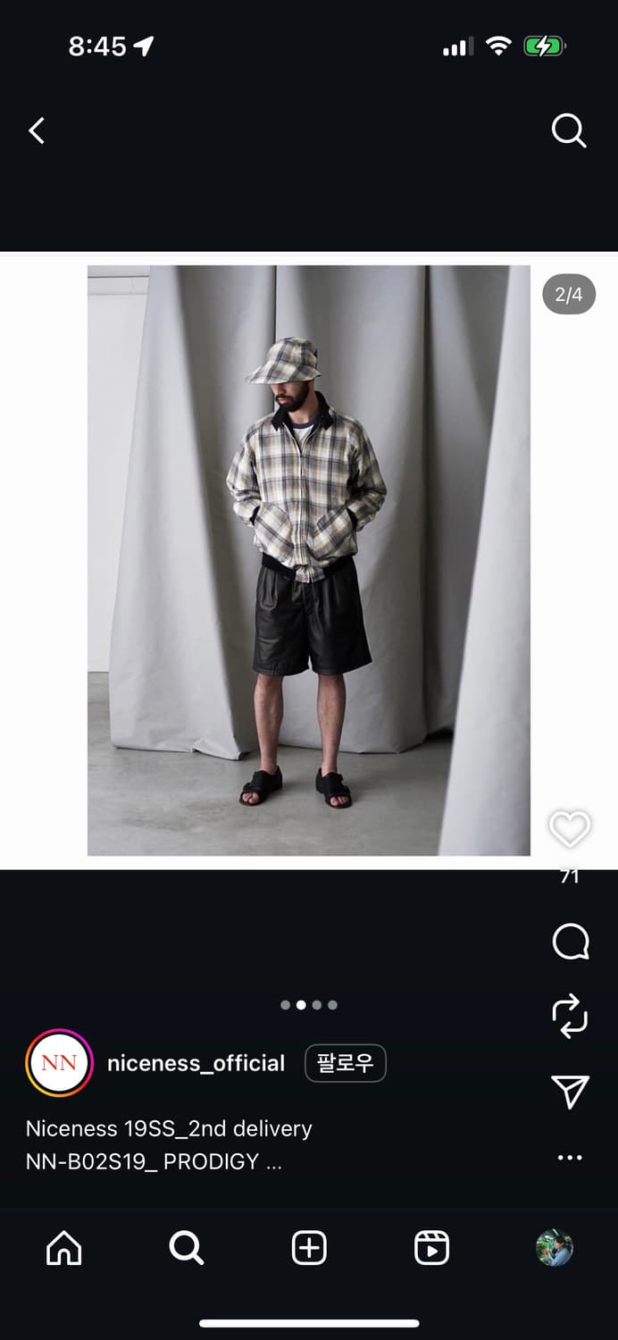 [L] 나이스네스 prodigy 해링턴 블루종 자켓 상품이미지10