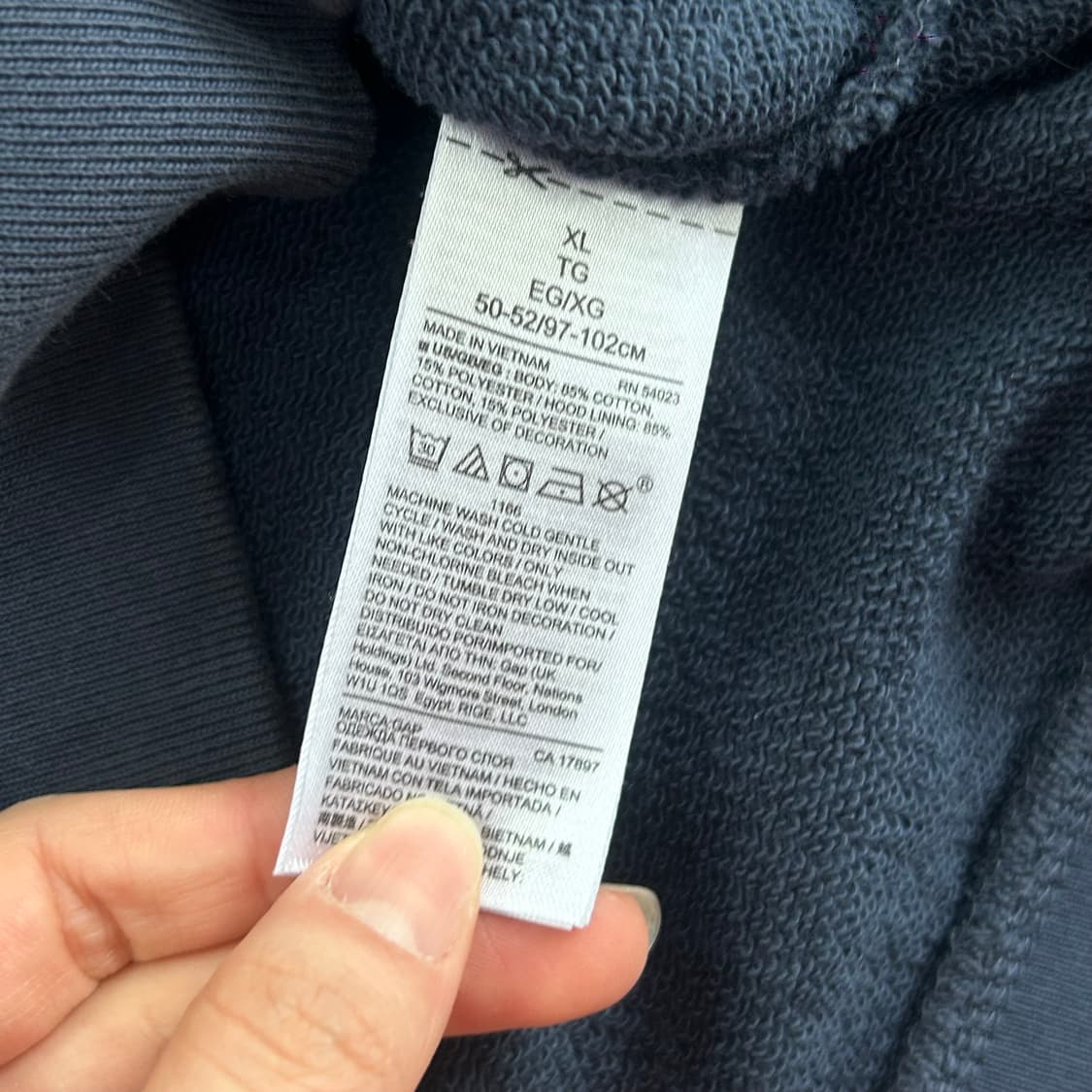 Gap 갭 레드로고 성조기 네이비 후드티 상품이미지6