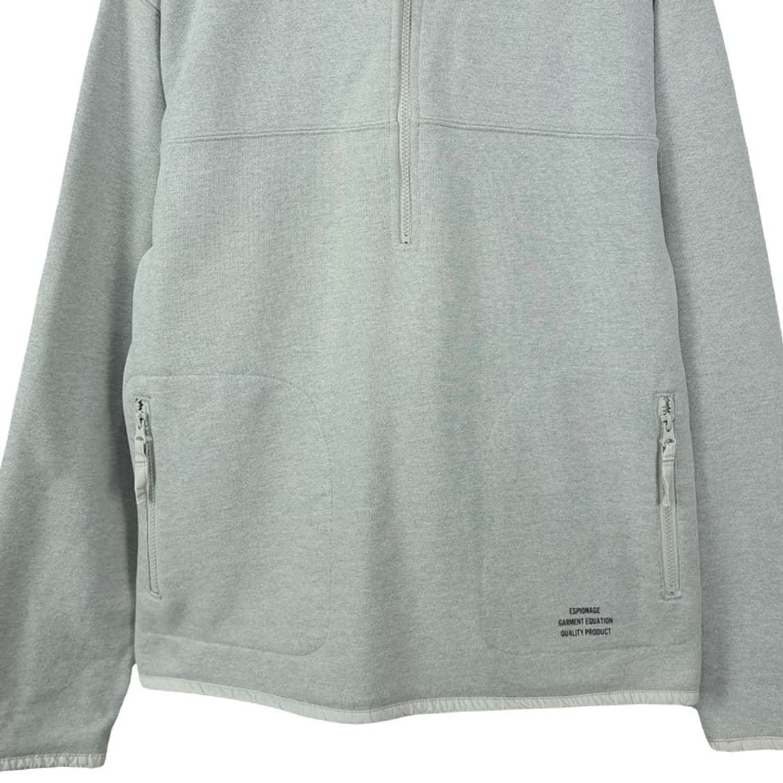 [에스피오나지] 스웻 하프집업 반집업 맨투맨 그레이 M19846 상품이미지5