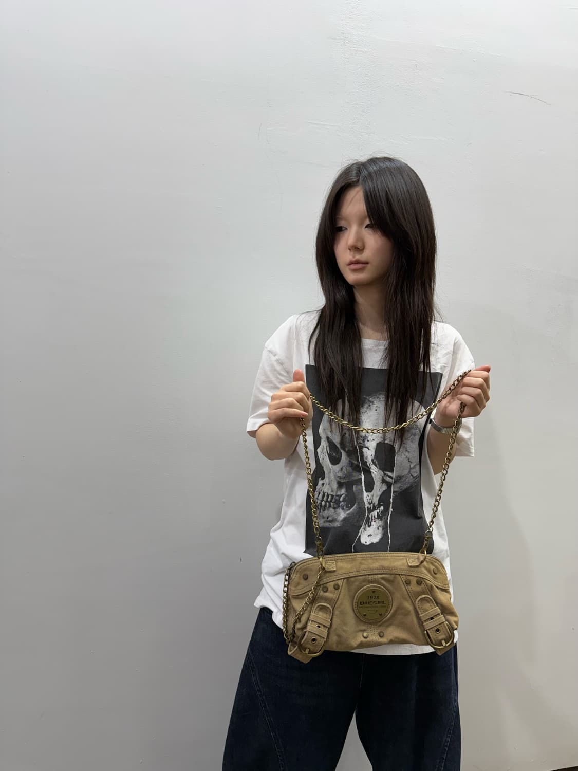 디젤 그런지 체인 크로스백 상품이미지4