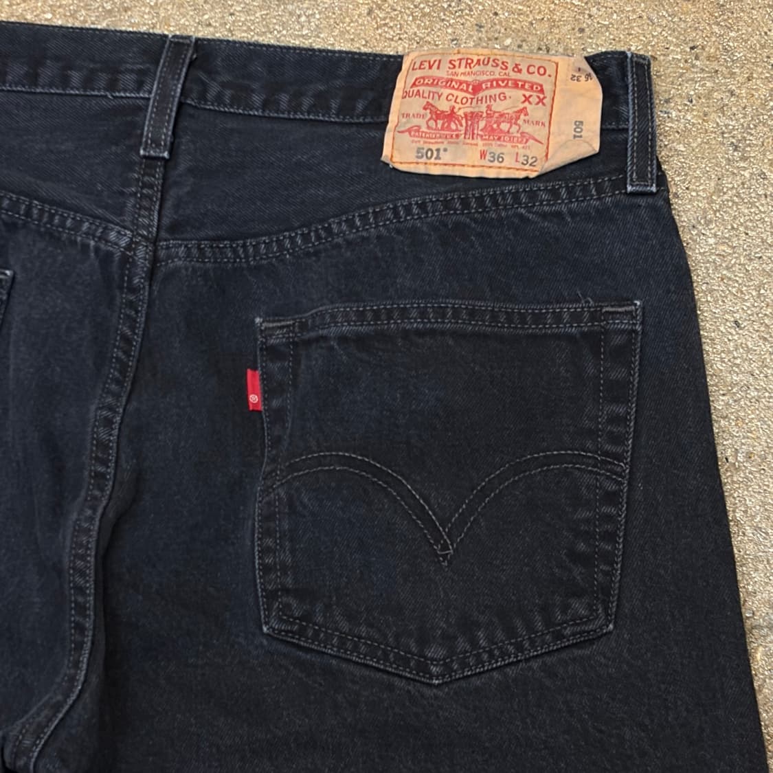00s 미국 빈티지 리바이스 501 블랙진 청바지 상품이미지7