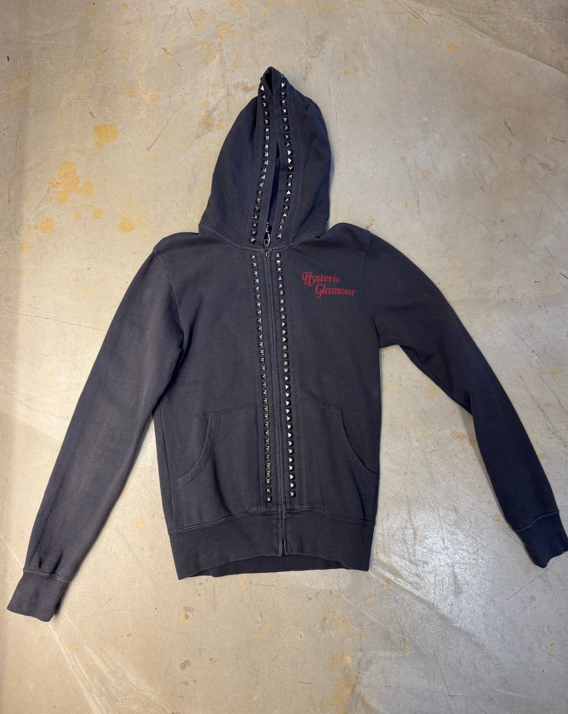 Hysteric Glamour 스터드 그래픽 후드 집업 상품이미지4