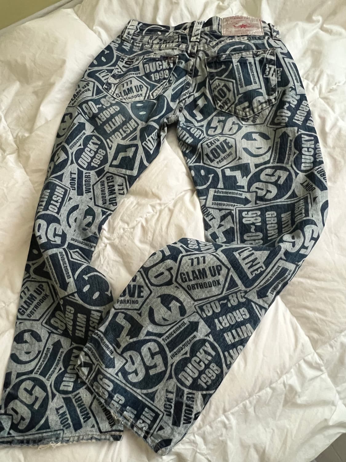 CO&LU 풀 프린팅 데님 팬츠 상품이미지7