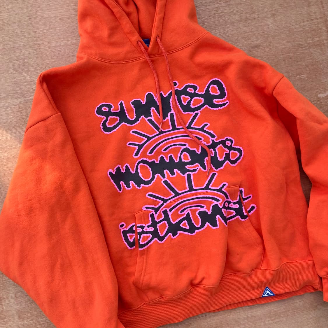 ISTKUNST Graphic Logo Hoodie Orange 상품이미지2
