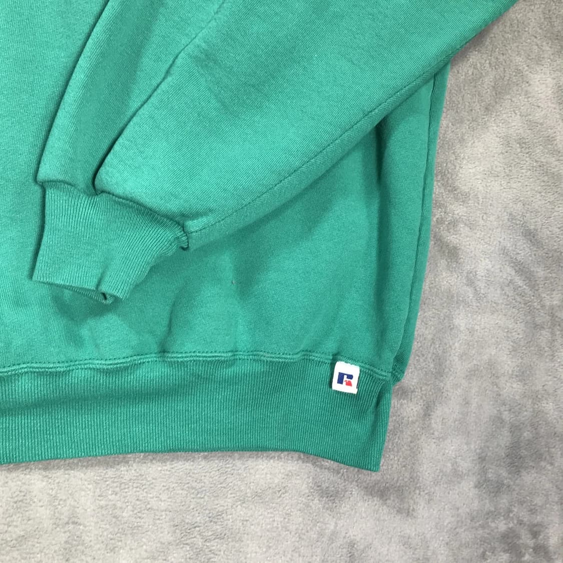 90s 러셀 애슬레틱 빈티지 에메랄드 그린 맨투맨 상품이미지4