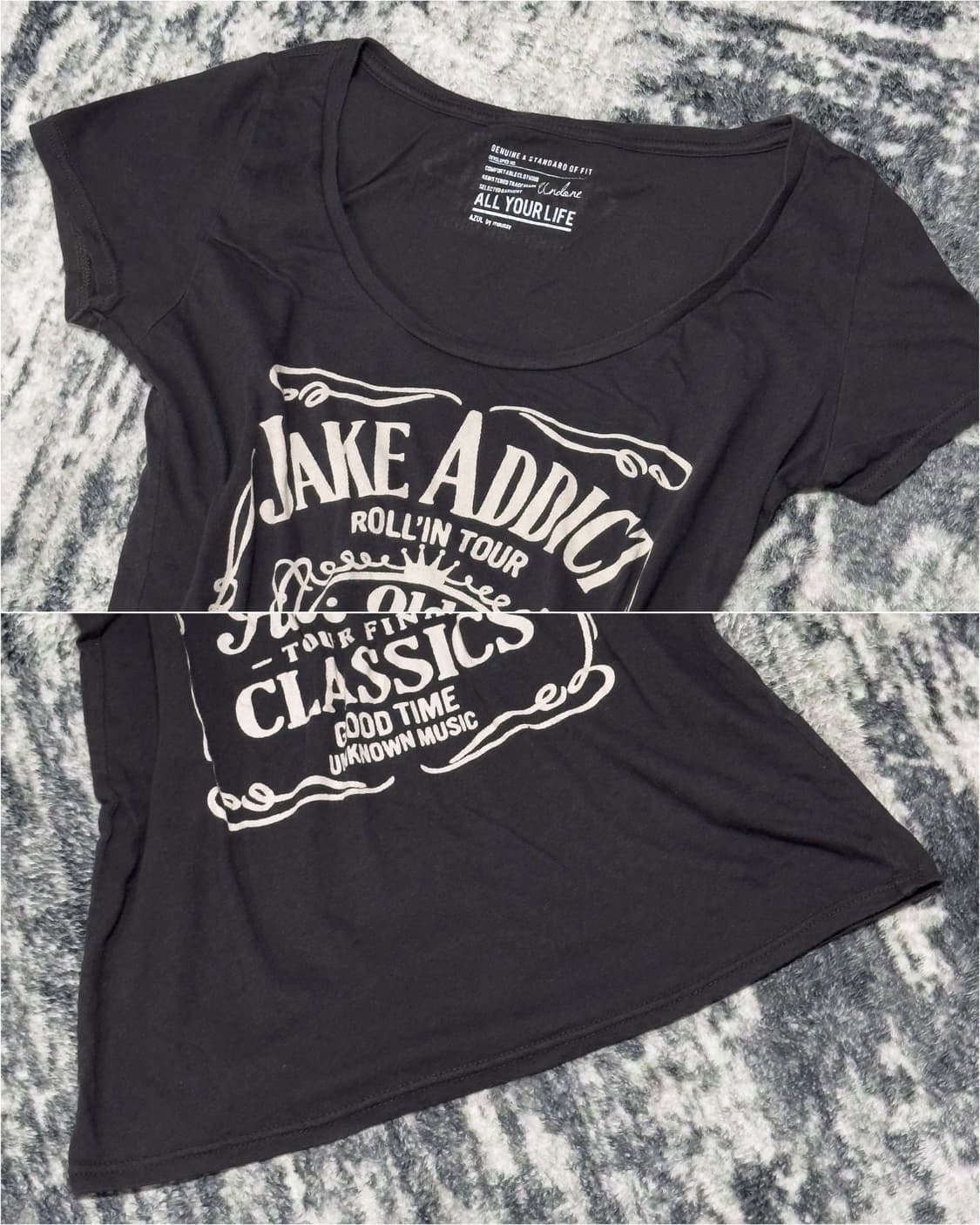 {Moussy} Lettering Off-Shoulder Tee  상품이미지5
