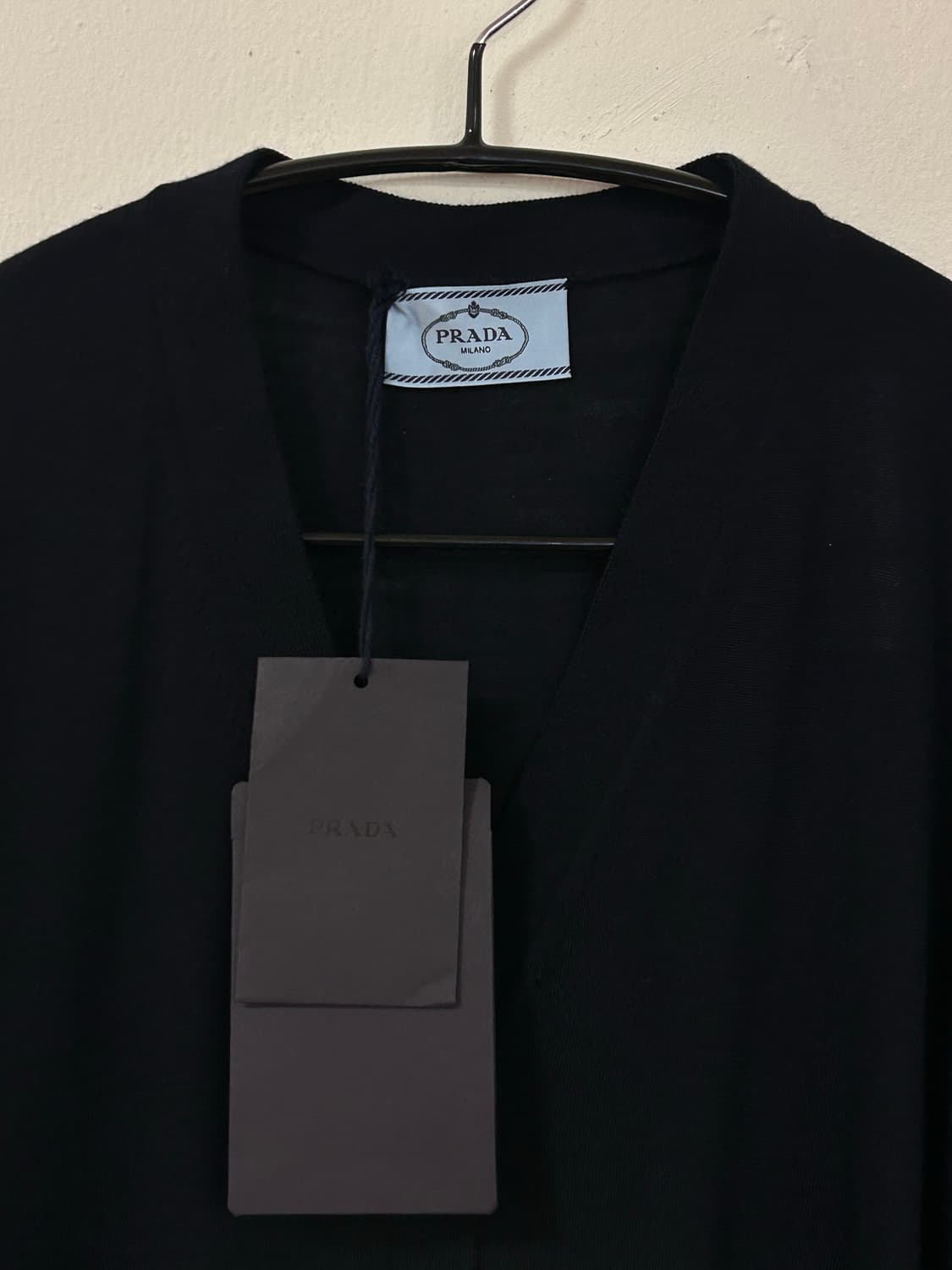 PRADA 프라다 블랙 울 가디건 42 상품이미지2