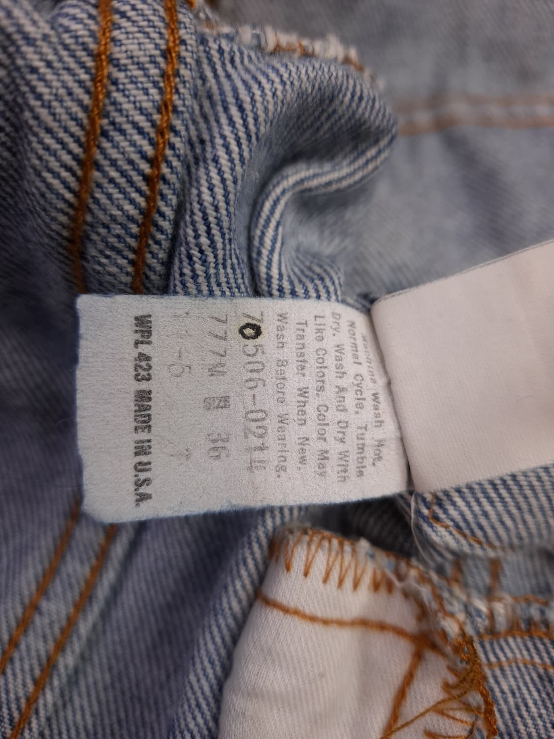 오리지날 미국제조 80's 리바이스 70506 데님 트러커자켓 상품이미지4