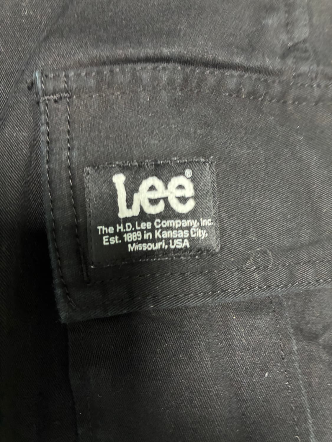 LEE 블랙 카고 조거 팬츠 상품이미지3
