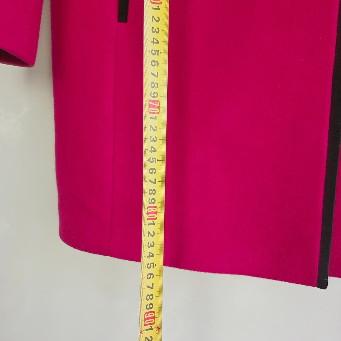 [MOJO.S.PHINE] 모조에스핀 핑크 배색 노카라 코트 자켓 상품이미지5