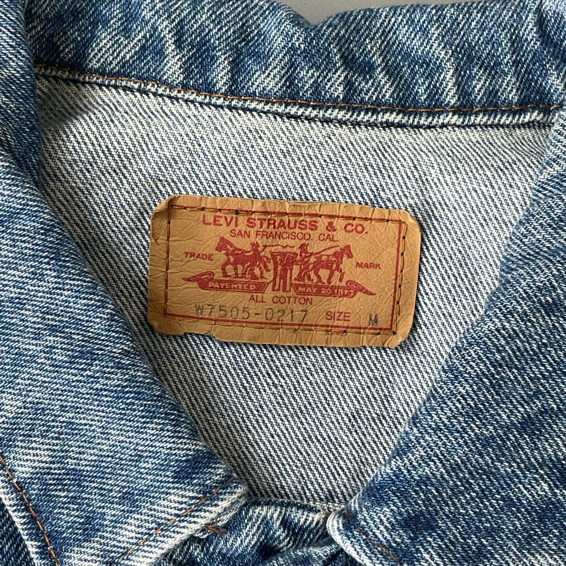 리바이스 80s 3세대 빈티지 트러커 청자켓M 상품이미지4