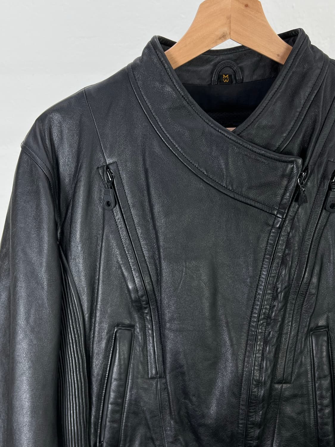 할리 데이비슨 우먼 블랙 FXRG 라이더 레더 자켓 상품이미지2