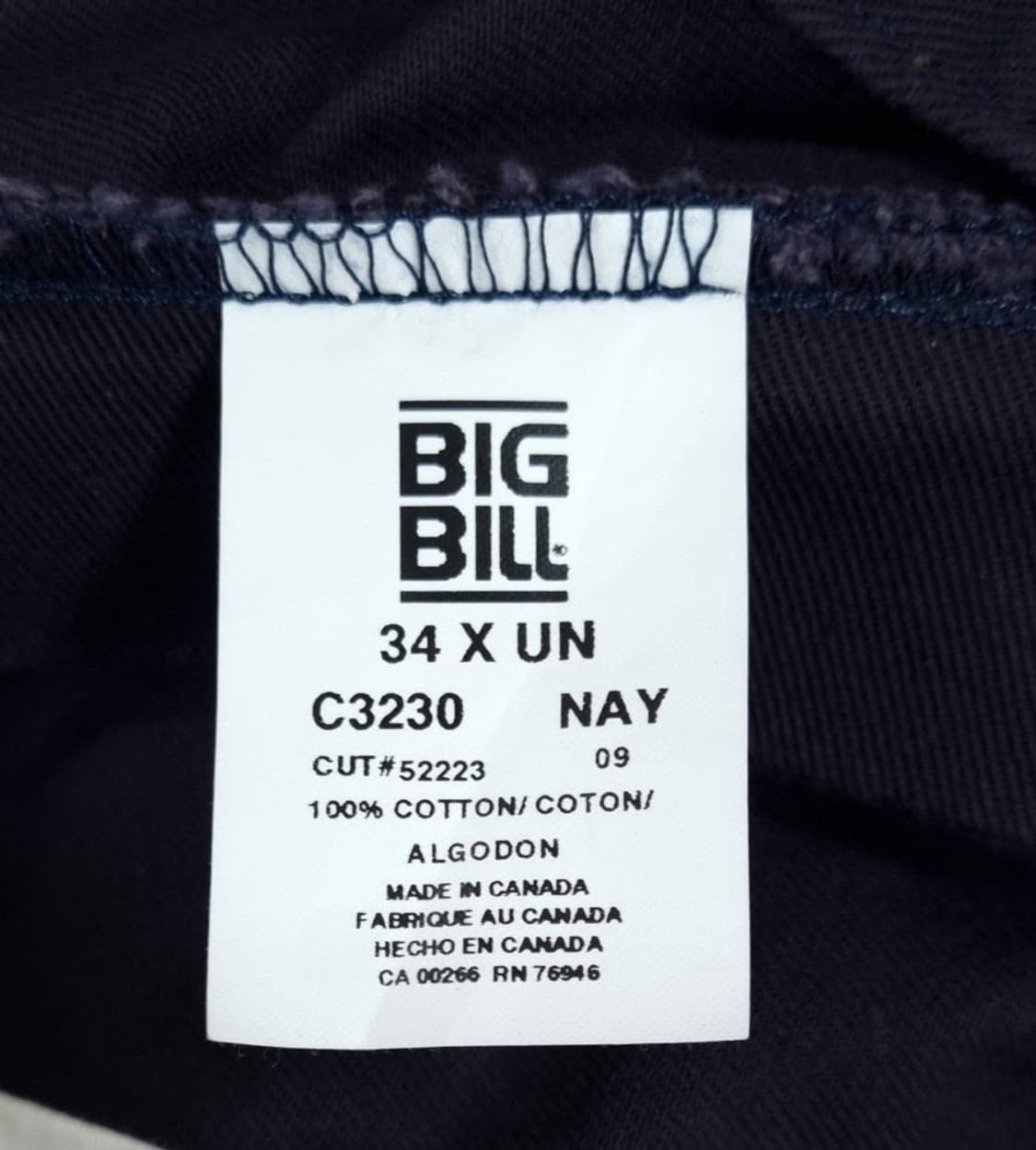 빅빌 C3230 워크팬츠 34인치 상품이미지7